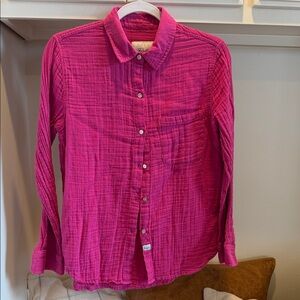 Rails Pink Button-Up Shirt